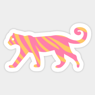 Sweet Tigers Pink Sticker